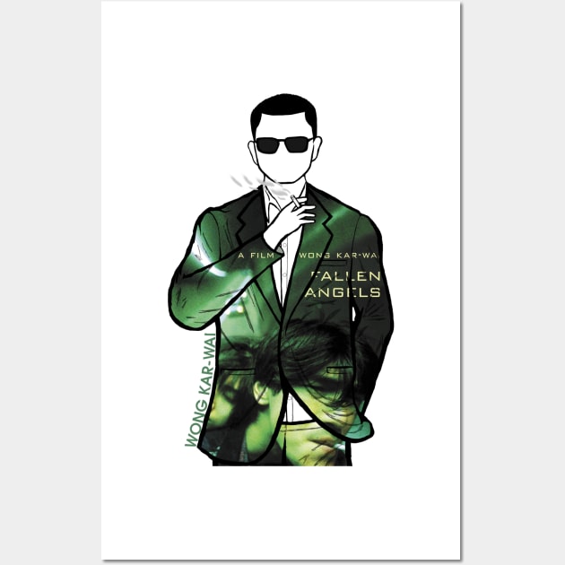A Portrait of Wong Kar-Wai director of Fallen Angels Wall Art by Youre-So-Punny